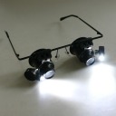 20X Magnification Glasses Type Watch Repair Magnifier with LED Light