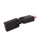 Gold Plated 360 degrees Rotation HDMI Male to Female Swivel Adapter Converter