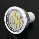 7W GU10 LED Bulb Spotlight 16LEDs SMD 5630 220V w/ Cover Pure White