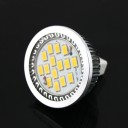 7W MR16 5630 SMD 16-LED Light Bulb Lamp 10-18V w /Cover Warm White New