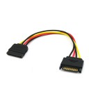 SATA 15-pin to 15-pin Power Extension Cable