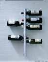 12grid stainless steel wall-mounted wine rack