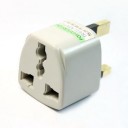3-pin UK Travel Plug Power Adapter Converter White
