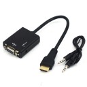 HDMI to VGA Video Graphic Extend Mirror Multi-Display Adapter 2048x1152 Win7