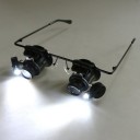 Watch Repair Magnifier Loupe 20X Glasses With LED Light