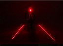 Rechargeable Bicycle Laser Safety Taillight with Laser Light Beam Rear RED LED Light Lamp