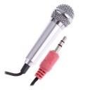 3.5mm Mini Studio Speech Mic Dynamic Lightweight Microphone w Stand for PC