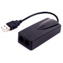 External USB 2.0 3 in 1 Data/Fax/Voice Dial Up Modem 56K V.92