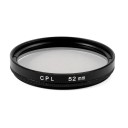 52mm Circular Polarizing CPL Lens Filter Protector Black for Digital Camera