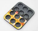 Nonstick Coating Bakeware 12-Cup Muffin Cup Mini Stainless Iron Loaf Cupcake Pan