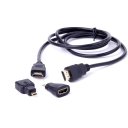 High Speed 1080P 3 in 1 HDMI Cable to HDMI / Mini HDMI / Micro HDMI Adapter Kit