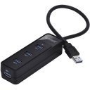 ORICO W5PH4-BK Super speed USB 3.0 Strip Shape HUB for Microsoft Surface, Ultrabooks and MacBook Air