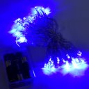 Portable romantic 4 M 40 LED String Light with 3AA batteries blue