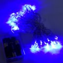 Portable romantic 4 M 40 LED String Light with 3AA batteries blue