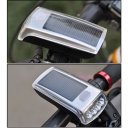 4 LED Solar Bike Bicycle Headlight and USB 2.0 Rechargeable Front Head Light