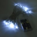 Portable romantic 4 M 40 LED String Light with 3AA batteries white