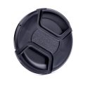 Univeral 37mm Center Pinch Snap-on Front Lens Cap for Canon DSLR Camera