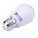 E27 5W LED bulb white painted aluminum(5W E27 AC90-260V,400-500LM)