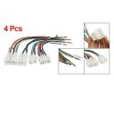 4 Pcs Auto Car DVD GPS Connector Wire Harness for Toyota Corolla Crown Camey