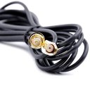 RP-SMA Male to Female Adapter Cable - Black + Golden (2m-Length)