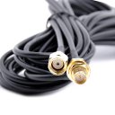 RP-SMA Male to Female Adapter Cable - Black + Golden (5m-Length)