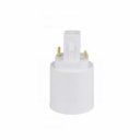 1x New G24 to E27 Socket LED Halogen CFL Light Base Converter Extend Adapter