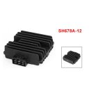 Motorbike Metal 6 Pin Voltage Rectifier Regulator Charger SH678A-12 for Kawasaki