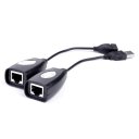 USB Cable via RJ45 Extender Set (Power Boost Up to 150 feet)