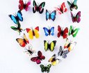 100pcs 7cm Colorful 3D Artificial Butterflies with Magnet