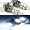 2x H3 9-LED 5050 SMD Vehicle Running Light Bulb Lamp Super White 12V Low Power