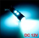 2 Pcs Error Free Ice Blue W5W T10 5050 9-SMD LED Lens Car Signal Light Bulb 12V