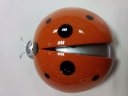 Red Plastic Ladybug Design Air Fragrance Freshener for Car