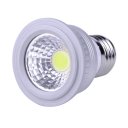 3W E27 COB Pure white spot light AC85-265V Silver