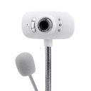 Snowwolf S22 super HD 12 Mega Pixels USB webcam for computer with built-in microphone white