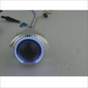 ABF 6000K Blue Angel Eyes 2 Inch Motorcycle Lens Projection Lamp - Silver
