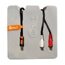 Jeway JCA-7501 Gold Plated 3.5mm Stereo Plug + 2x RCA Audio Plug Cable (150cm)
