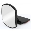 9cm x 6.5cm Black Plastic Frame Rear View Mirror for Car