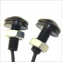 Kapeie 12V 1.5W 23MM Auto Car White LED Eagle Eye DayTime Running Light Reverse Lamp Bulb-Black 4PCS