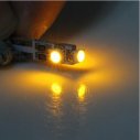 T5 SMD 1210 3-LED White Light Bulbs for Car Instrument/Reading/Side Marker Lamp (12V, 6pcs)
