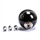 Universal White Round Ball Shaped Gear Shift Lever Knob for Manual Car Auto-Black/White