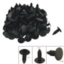 K027 100 Pcs Car Interior Panel Trim Clips Black Plastic Rivet