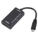 MHL Micro USB Male to HDMI Female Adapter Cable for Mobile Phone