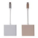 15CM Type-C 3.1 Male to USB3.0/ HDMI/ Type C Female Charger Adapter for Macbook FW1S