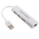 Universal 10/100MB 1 Port Network With 3 port USB2.0 to RJ45 USB Lan Adapter Hub Wired Ethernet Network Card