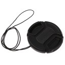 49mm Center Pinch Snap Front Cap For Sony Canon Nikon SLR Camera Lens Filters