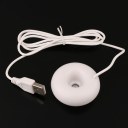 1pc Ultrasonic White USB Humidifier Donut Shape Air Essential Oil Purifier