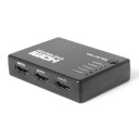 5 Port 1080P Video HDMI Switch Switcher Splitter For HDTV PS3 DVD with IR Remote