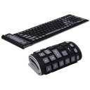 Wireless Keyboard 2.4Ghz Waterproof Flexible Silicone soft Rubber PC/Laptop