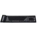 Wireless Keyboard 2.4Ghz Waterproof Flexible Silicone soft Rubber PC/Laptop