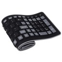 Wireless Keyboard 2.4Ghz Waterproof Flexible Silicone soft Rubber PC/Laptop